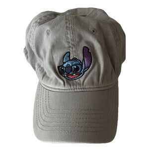Disney Lilo & STITCH!  Adjustable Strapback Baseball Cap/Hat Gray Character Wear